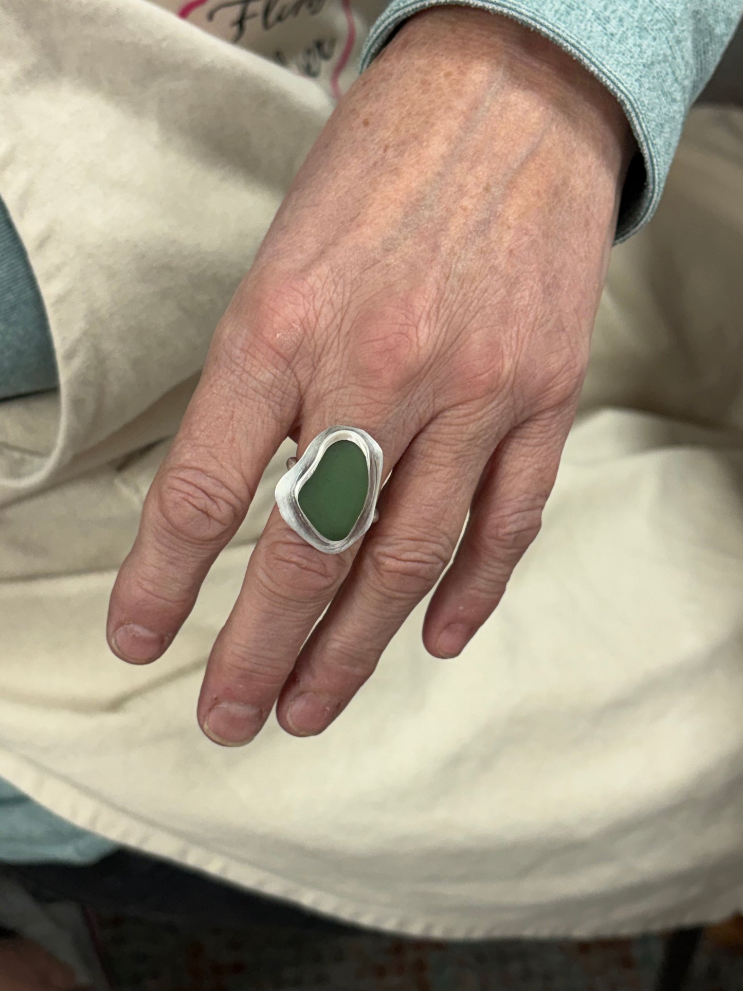 Seaglass ring or pendant workshop