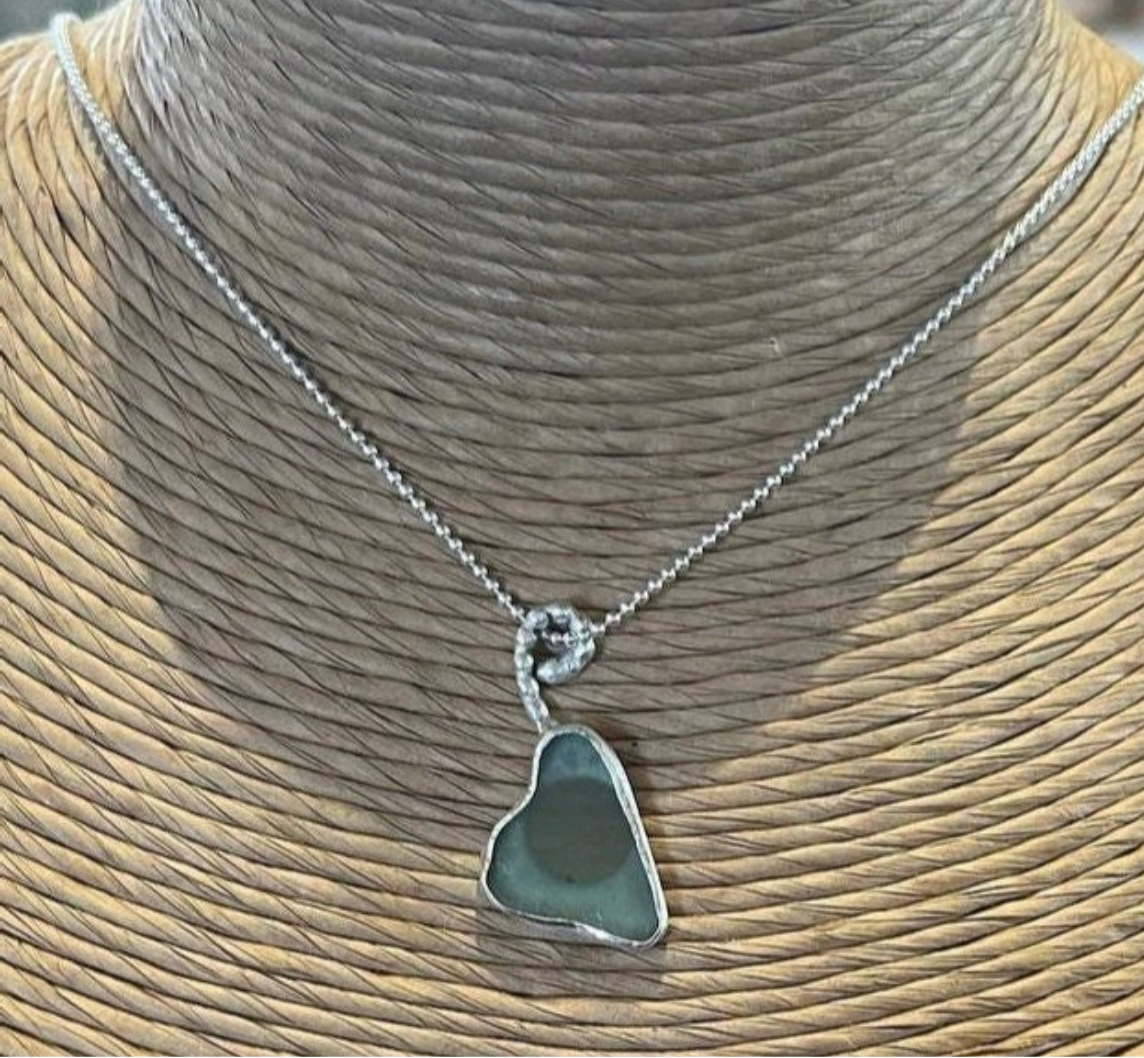 Seaglass ring or pendant workshop